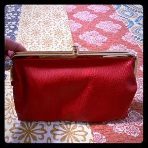 LIKE NEW! Cute red Kiss lock wallet